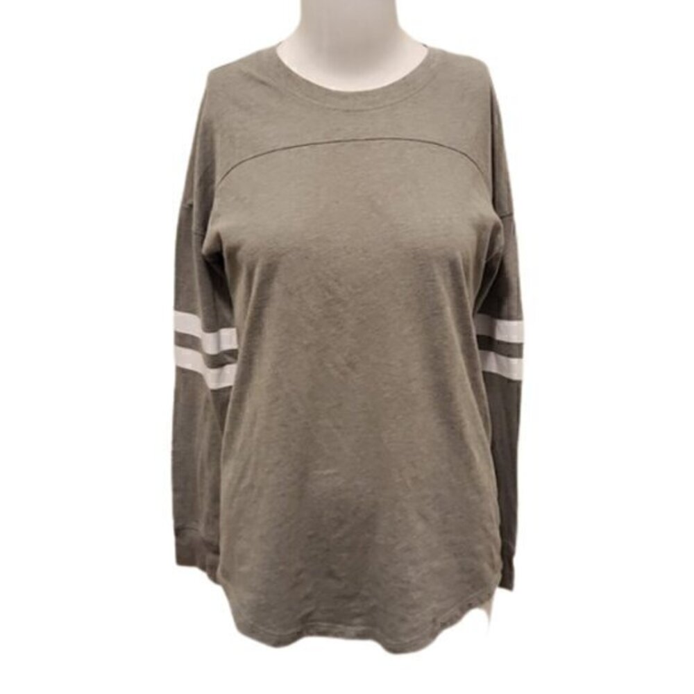 [Flirtitude] Gray with White Stripes Long Sleeve - Size XS
